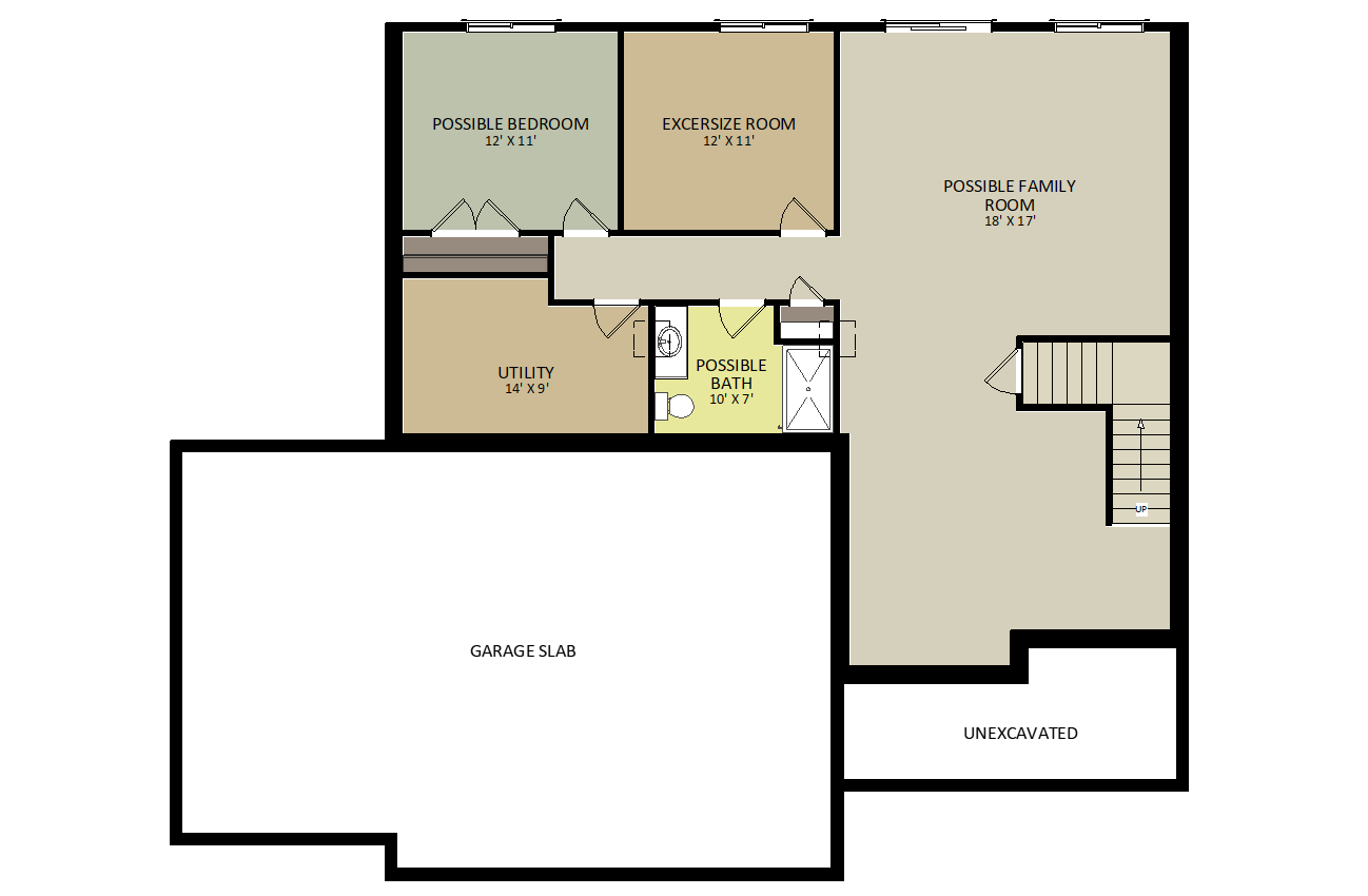 HudsonLower Level Floor Plan